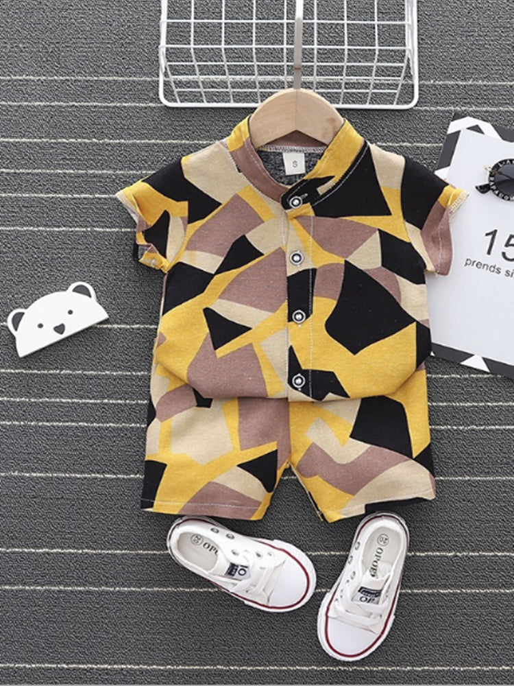 "Gregorio" Geometric Boys 2Pcs/set (9M-4T)