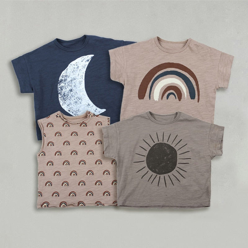 Natural kids T-shirts (12M-6Y)