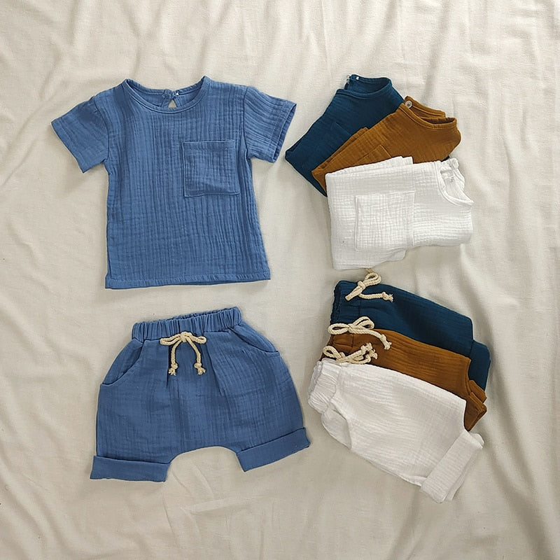 'Mason' Short & Shirt Set (6M-3T)