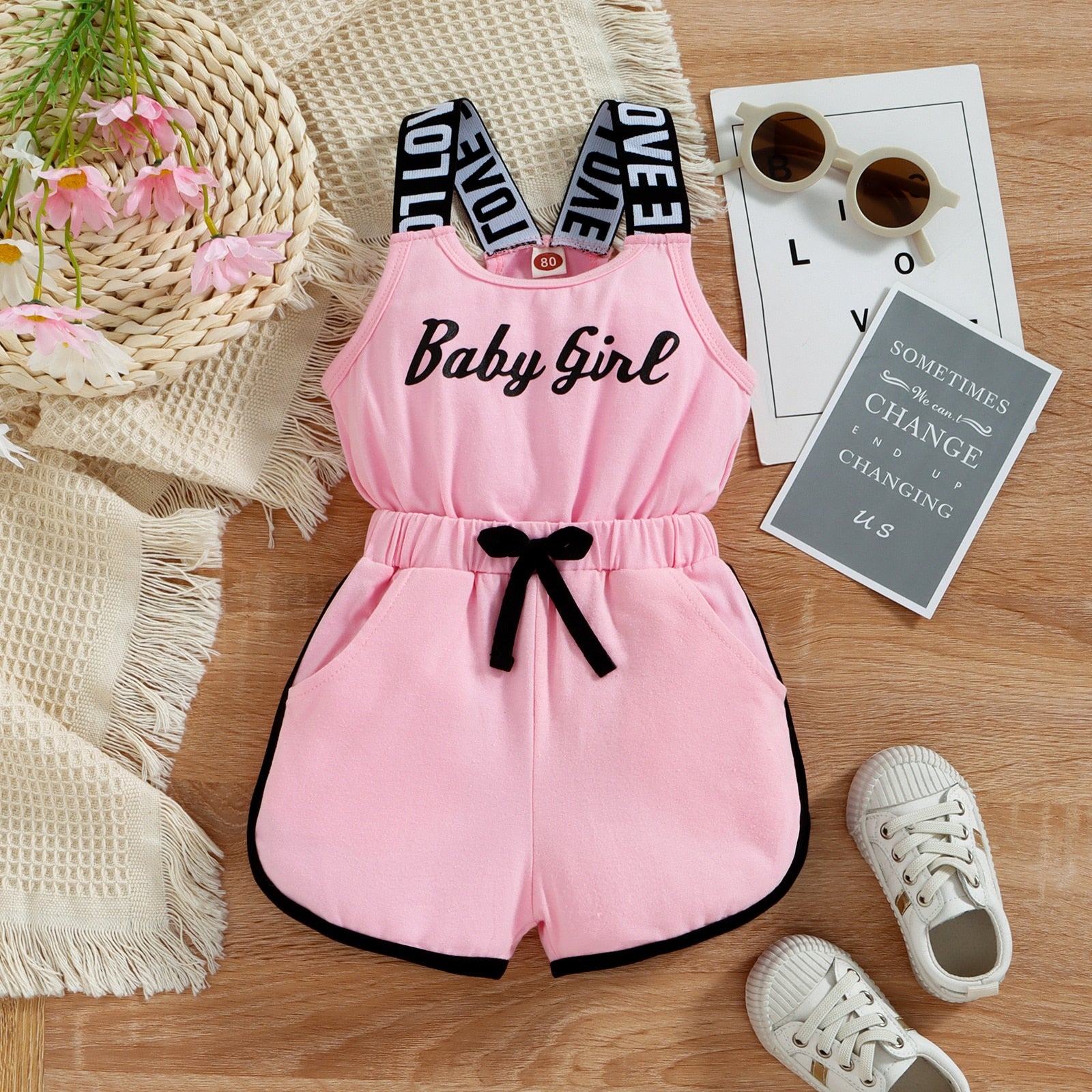 'Aliah" Baby Girl Romper 9M-4T