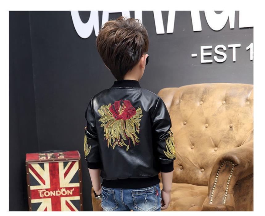 Vegan Leather Jacket 12M-6T