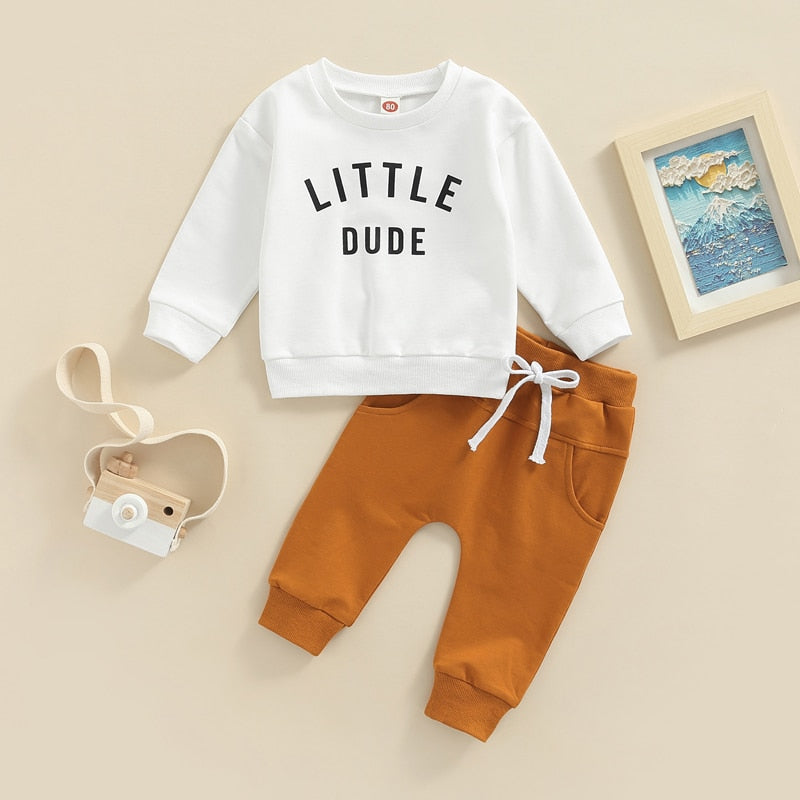 Baby & Toddler Boys Nickname Sweatshirt and Pants Set 6M-3T