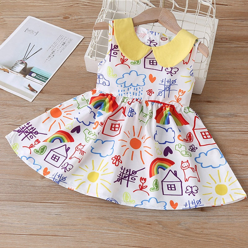 Sleeveless Dress "Mia" 2T-6 Various Styles