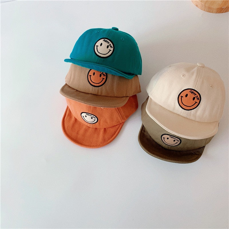 Smiley Face Baseball Hat Various Colors