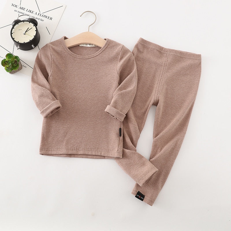 Solid Kids Pajama Set (18M-7T) Color Set 4