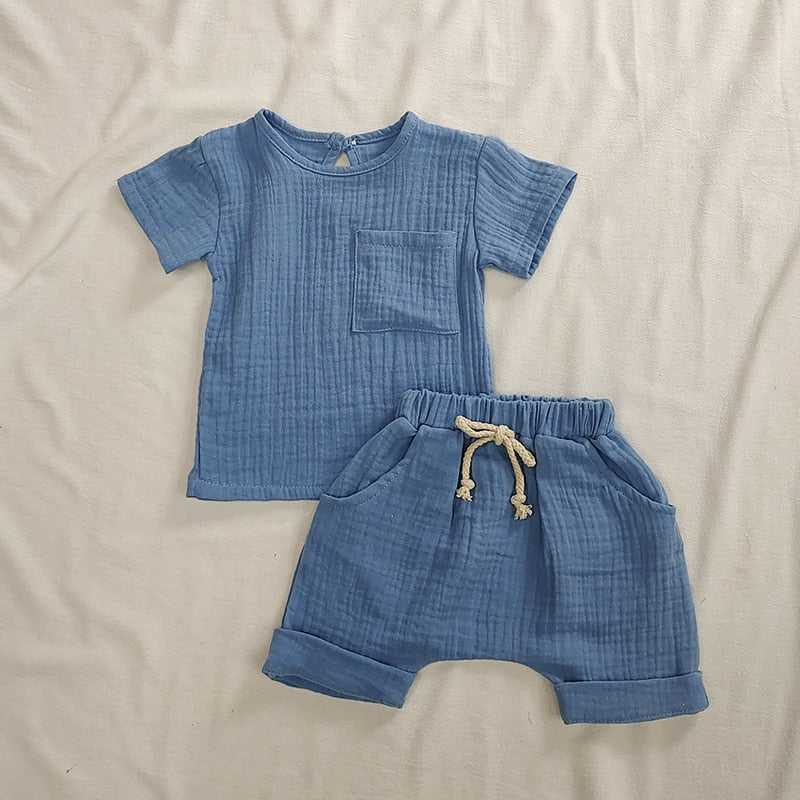 'Mason' Short & Shirt Set (6M-3T)