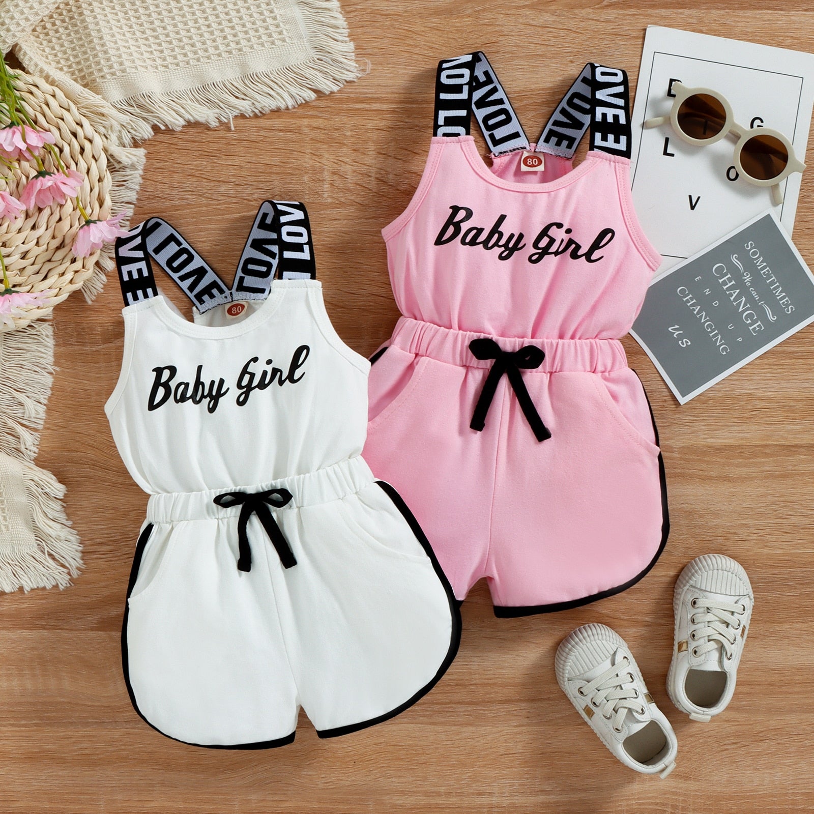 'Aliah" Baby Girl Romper 9M-4T