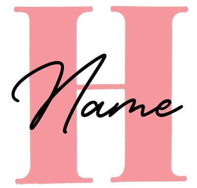 Monogrammed bodysuit with Name (3 mos, 6 mos, 9 mos)