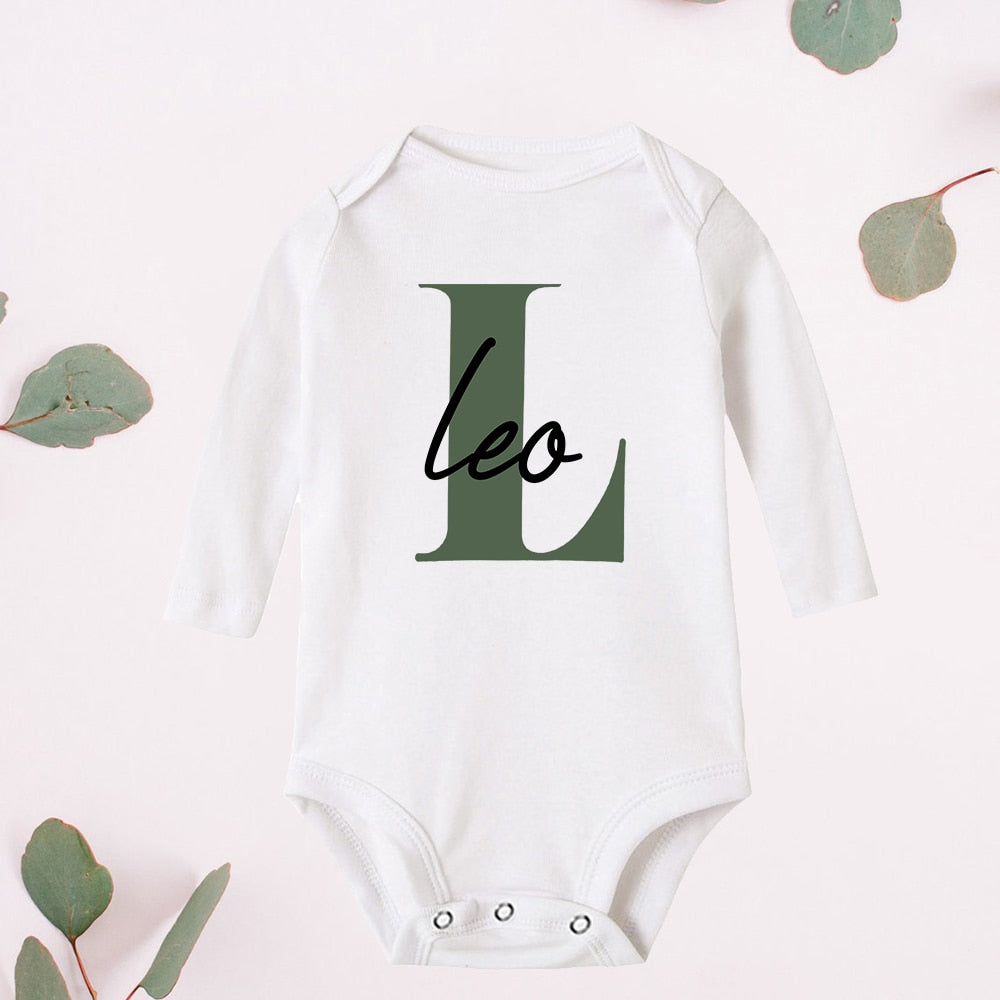 Monogrammed bodysuit with Name (12 mos, 18 mos, 24 mos)