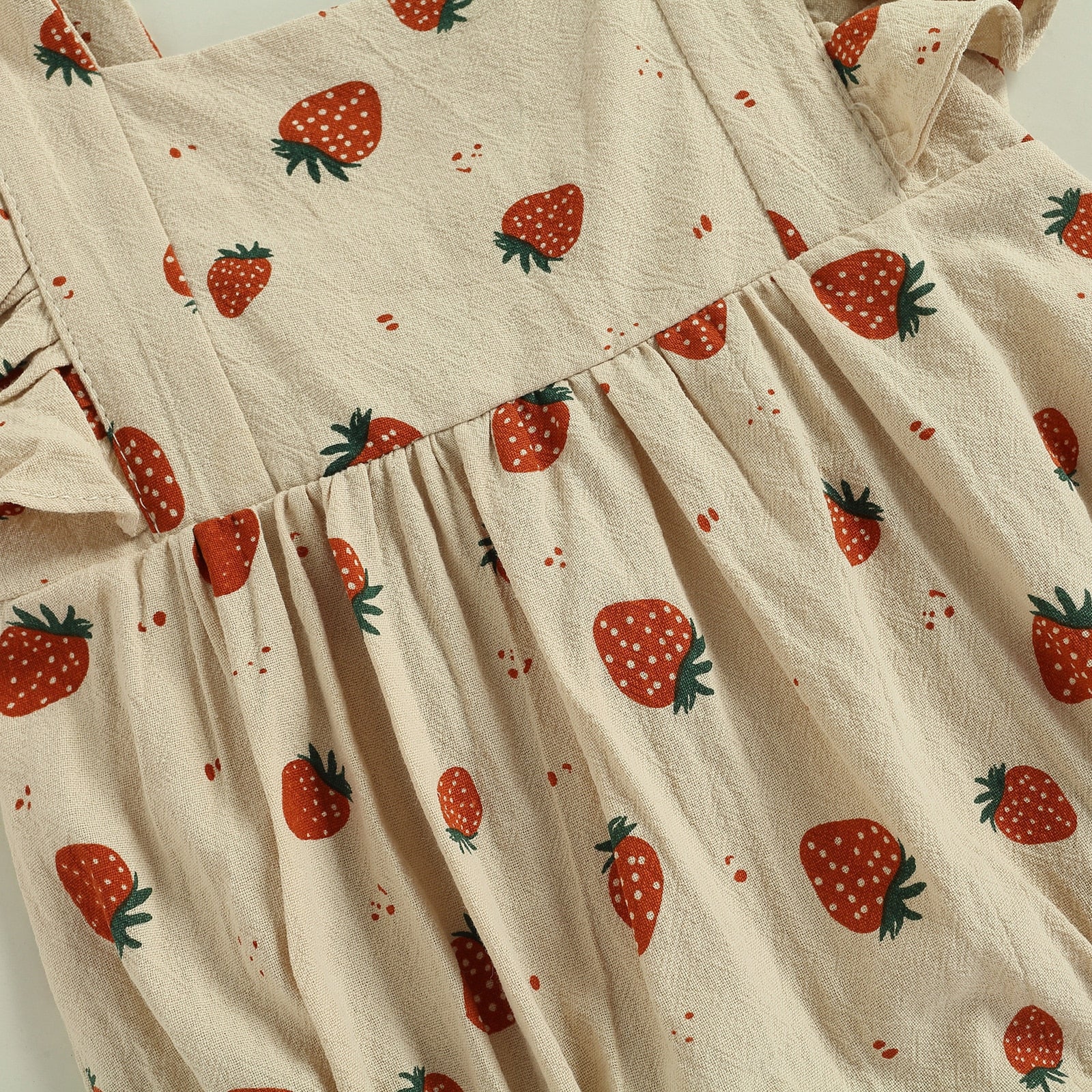 Strawberry Sunsuit (3M-18M)