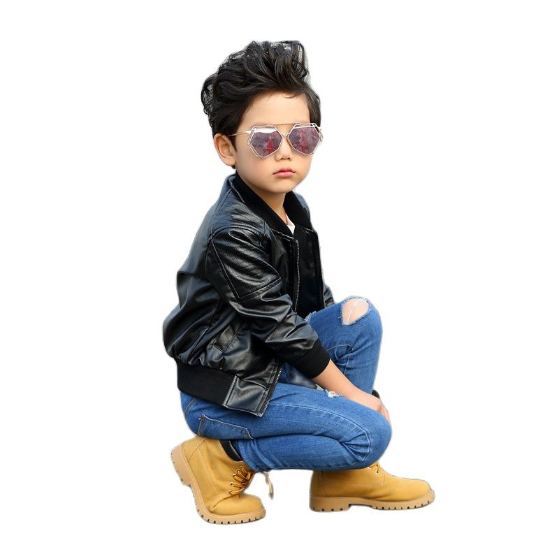 Vegan Leather Jacket 12M-6T