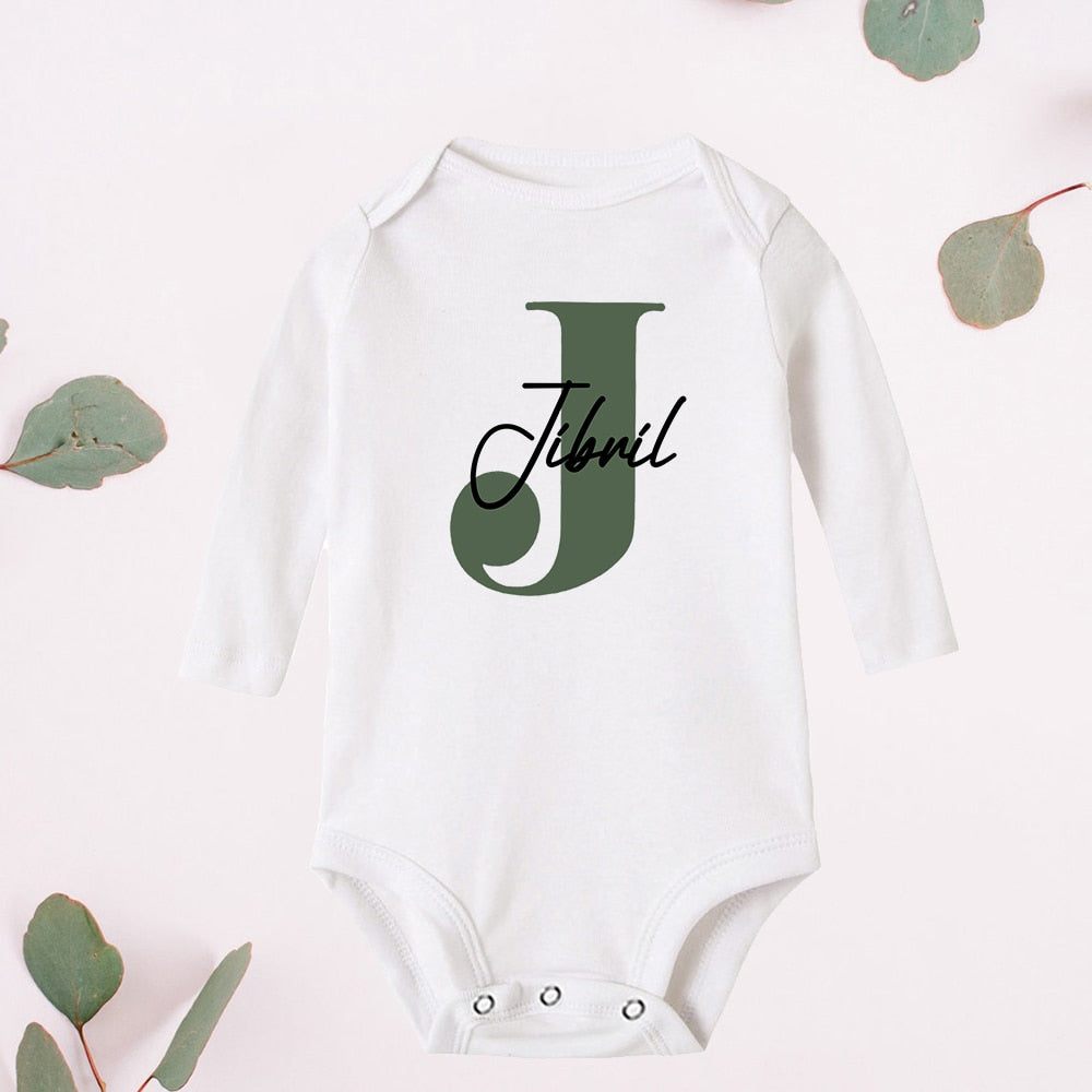 Monogrammed bodysuit with Name (12 mos, 18 mos, 24 mos)