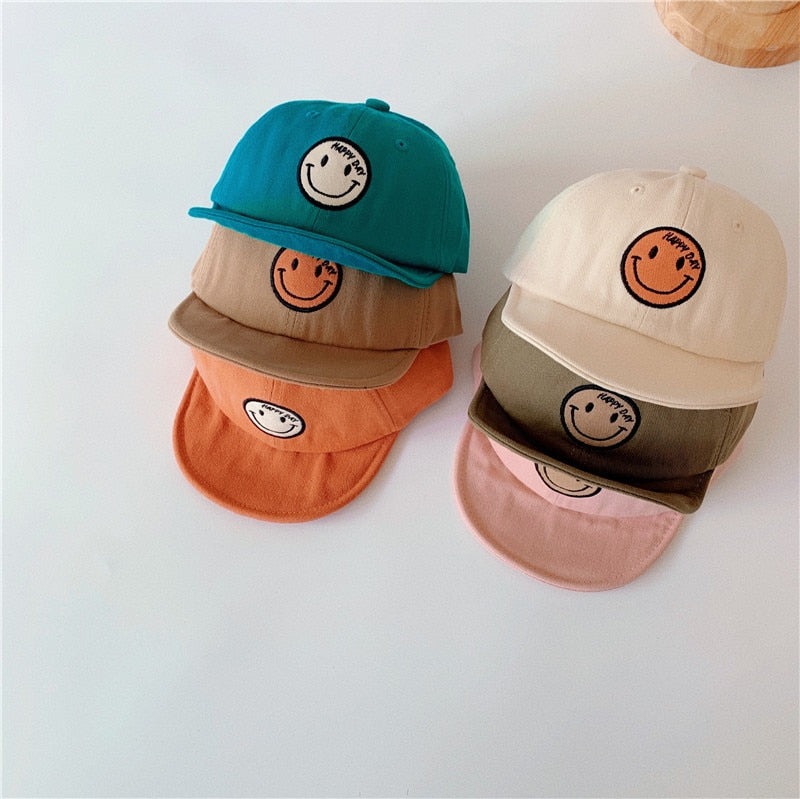Smiley Face Baseball Hat Various Colors