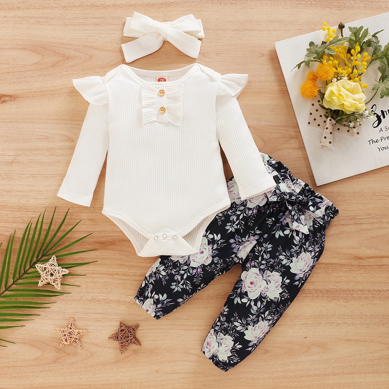3Pcs Baby Girl Clothes Set Multiple Styles 3M-24M "Camila Collection"