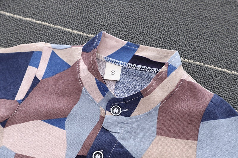 "Gregorio" Geometric Boys 2Pcs/set (9M-4T)