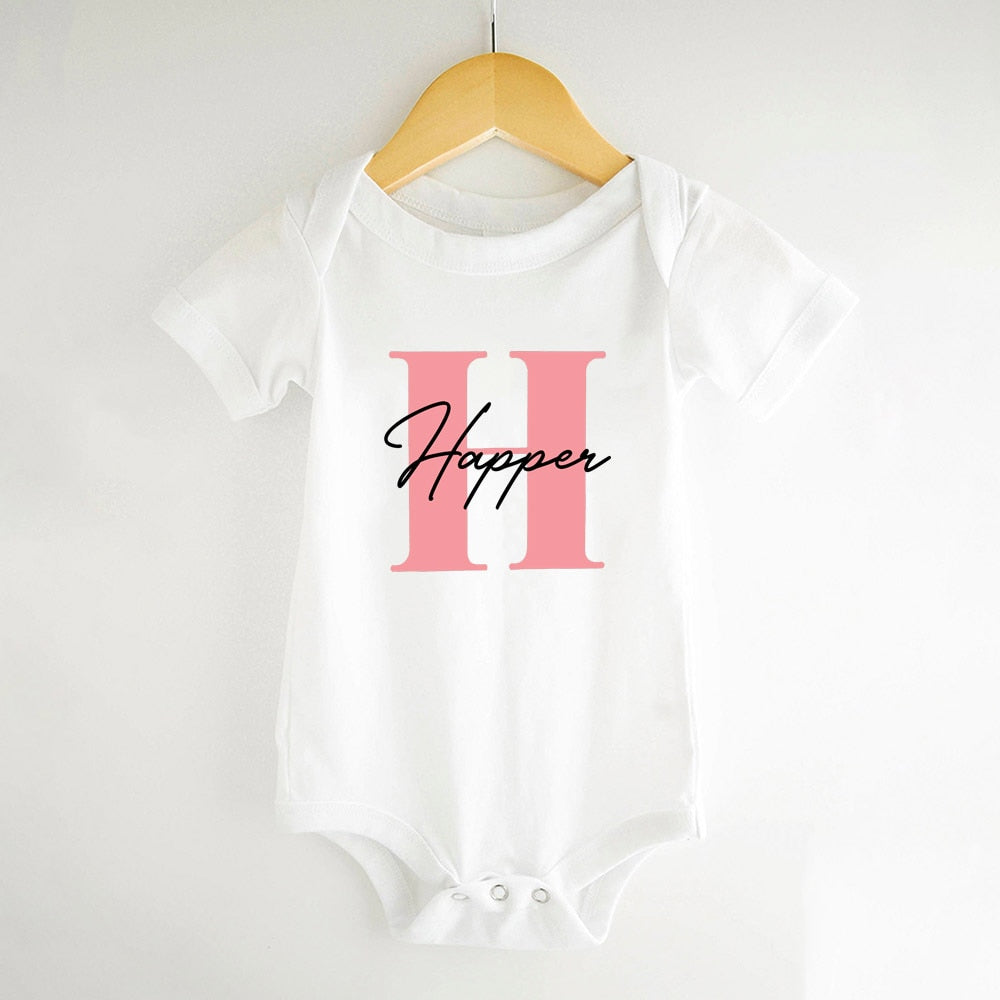 Monogrammed bodysuit with Name (12 mos, 18 mos, 24 mos)