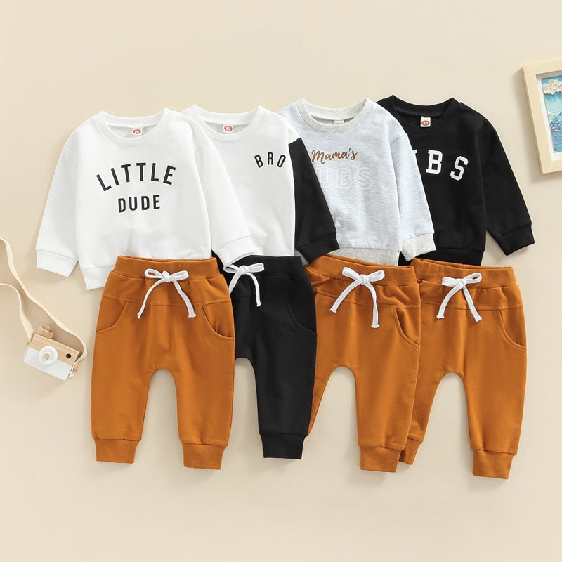 Baby & Toddler Boys Nickname Sweatshirt and Pants Set 6M-3T