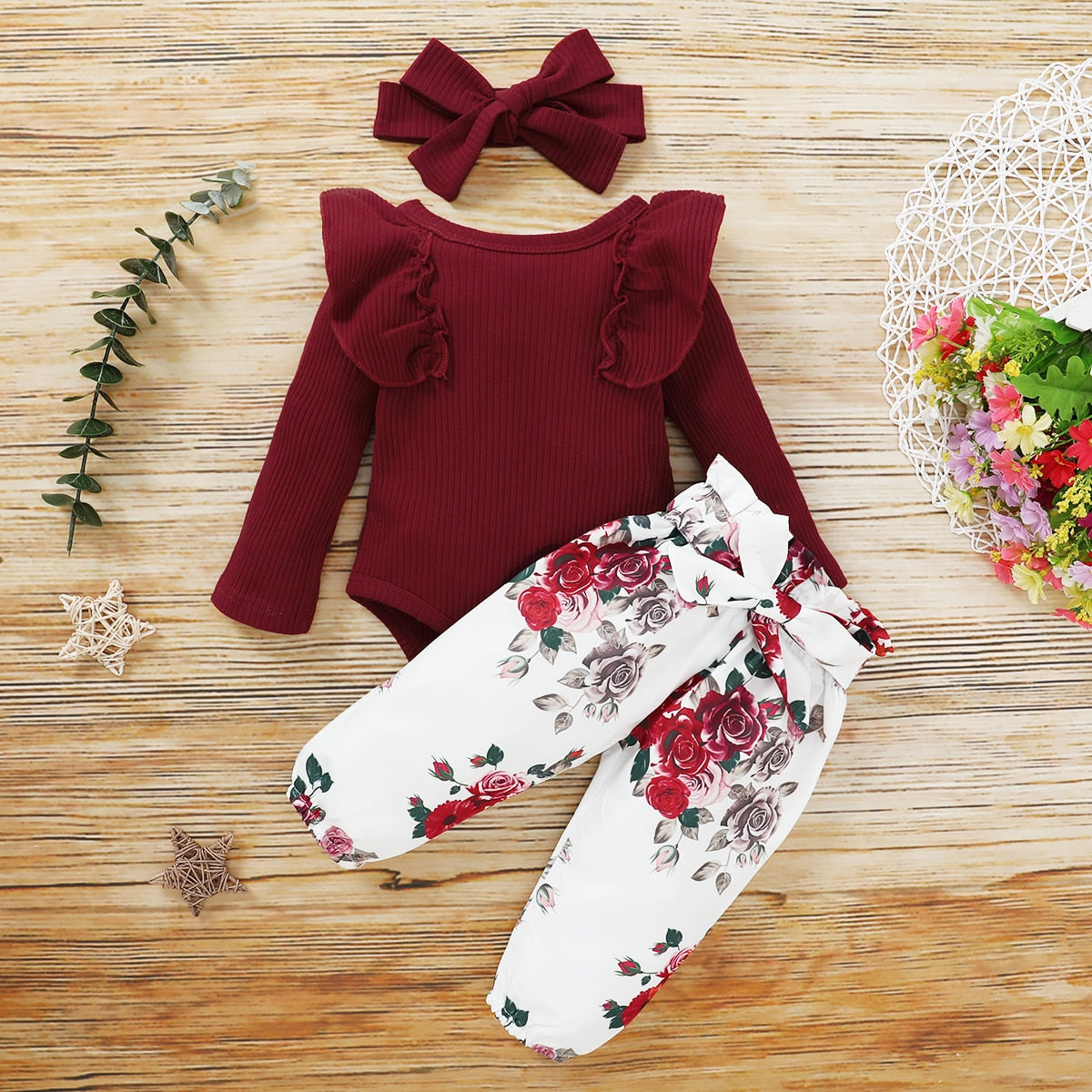 3Pcs Baby Girl Clothes Set Multiple Styles 3M-24M "Camila Collection"