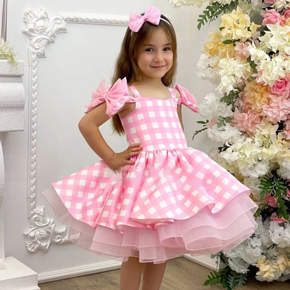 'Reese' Pink Gingham Dress- 3 styles (3T-10Y)
