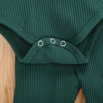 Ribbed Henley Jogging Set In Various Colors (Newborn-24 Mos)