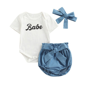 Baby Shorts Romper Set 'Wrenlee' Collection (0M-18M)