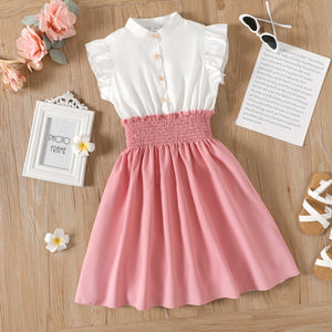 "Andi " Flutter Sleeve Dress (4T-12yrs)