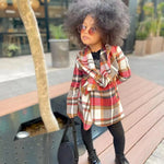 'Lisa' Plaid Coat (2T-7T)