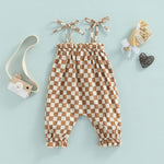 “Ruby” checked jumpsuit (6M-24M)