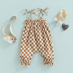 “Ruby” checked jumpsuit (6M-24M)