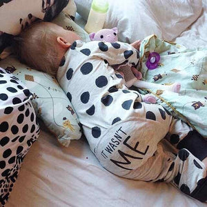 Organic Cotton Jumpsuit "Wasnt Me" 0-18m