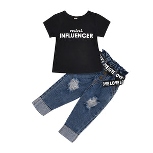 Mini Influencer Top and Jeans 3T-6T