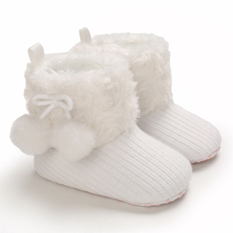 5 Colors baby furry boots 0-18m