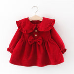 Melario Baby Girl Dress 6-24m red/purple