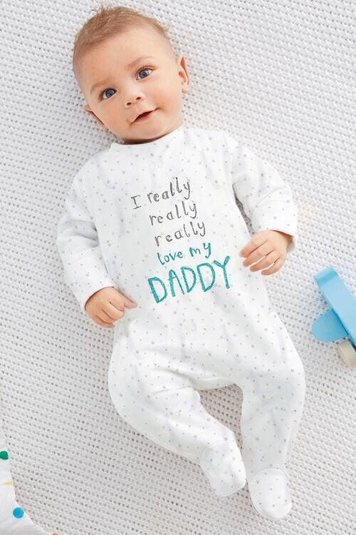 Unisex Organic Cotton Jumpsuit "Mummy/Daddy" 0-18m