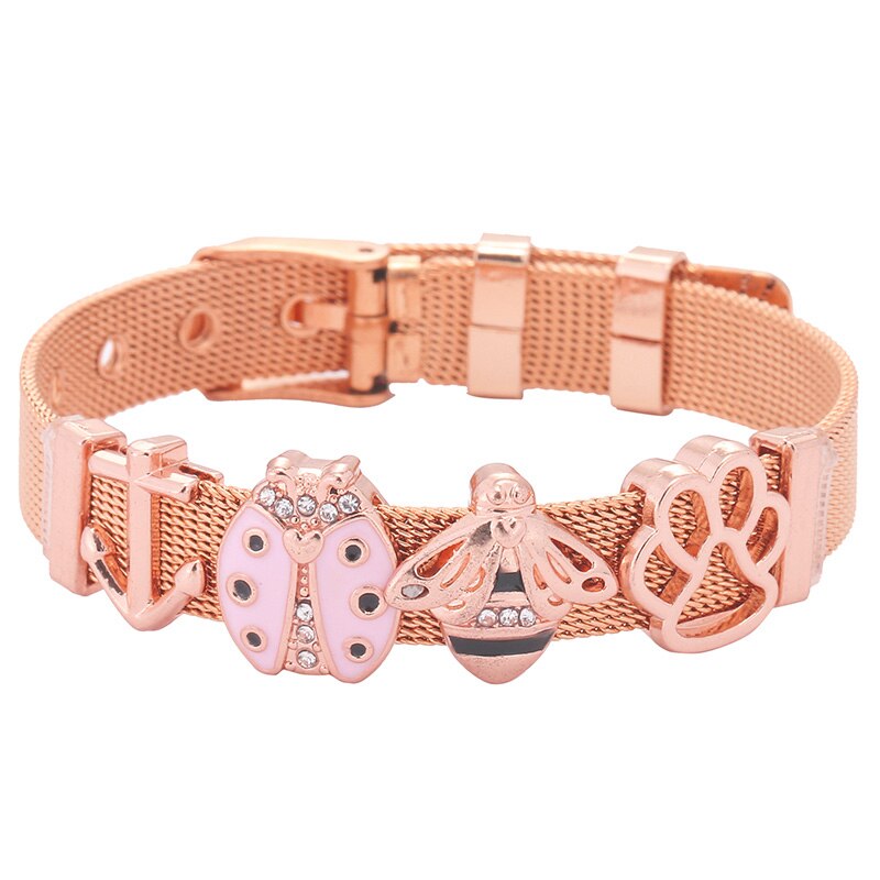 Charm Mesh Bracelet For Women & Kids In different colors