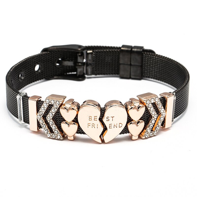 Mesh Bracelets Bangles with Different Charms  For Women Kids Gift
