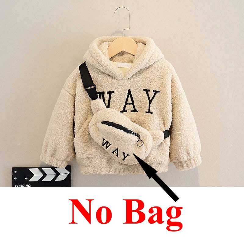 Teddy style Hoody with Bag 2-12yrs 3 colors