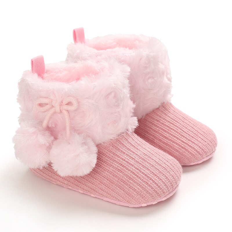 5 Colors baby furry boots 0-18m