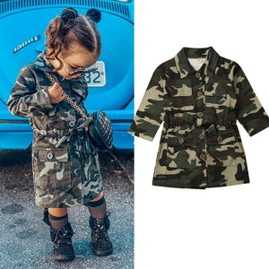 Girls Camouflage Jacket Coat 2-6yrs