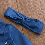 'Macy' Denim Shirt & Tutu (12M-4T)