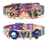 Mesh Bracelets Bangles with Different Charms  For Women Kids Gift