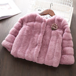 Faux Fur Coat 2 colors 2-4 years