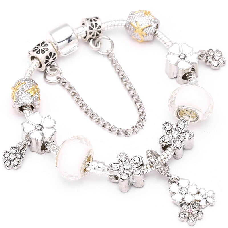 Silver plated Charm Bracelet different styles
