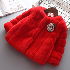 Faux Fur Coat 2 colors 2-4 years