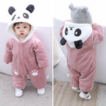 winter Baby Panda Romper 4 colors 0-12m