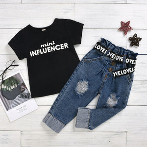 Mini Influencer Top and Jeans 3T-6T