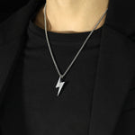 Flash Necklace Silver, Black or Gold Plated