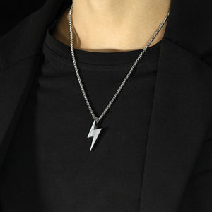 Flash Necklace Silver, Black or Gold Plated