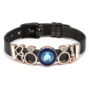 Mesh Bracelets Bangles with Different Charms  For Women Kids Gift