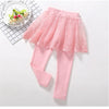 Girls Cotton Leggings with Skirt 2-7yrs